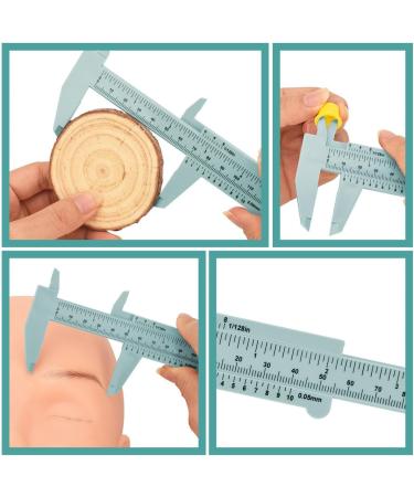 Lurrose Pied Coulisse Double chelle pour Sourcils en Plastique Gris 150 MM Outil de Mesure Pr cis pour Maquillage Professionnel et Usage Domestique - Buy Online on GoSupps.com