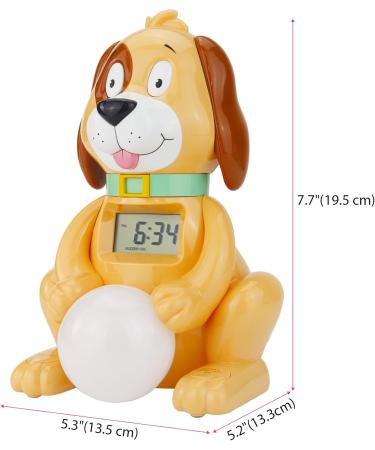 Buy Bigmonat Cute Dog Children's Alarm Clock - Time-Controlled Digital Clock for Kids - Yellow - Battery & AC Powered - Buy Online on GoSupps.com