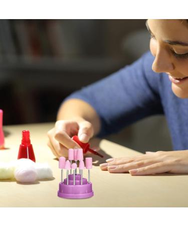 FRCOLOR Nail Drill Bits grinding head box Nail Bit Organizer Holes Bits Displayer nail bit Nail Salon bits for nails Nail Bit manicure pp plastic Tool Nail Drill Bit Storage Holder - Buy Online on GoSupps.com