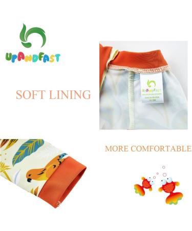 UPF 50+ Baby Boy Swimwear Set with Sun Hat | Infant Toddler One Piece Zip Swimsuit for 12-18 Months | Sun Protection Bathing Suit by Upandfast - Buy Online on GoSupps.com