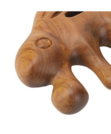 GFRGFH Sandalwood Massage Comb - Wide Teeth Head & Scalp Relief Animal Gua Sha Comb for Neck & Back - Natural Wellness Tool - Buy Online on GoSupps.com