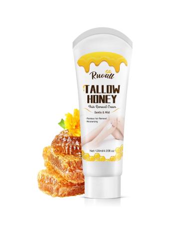 Cr me d' pilation au suif de b uf et au miel formule douce cr me d pilatoire pour les l vres sup rieures de 115 g pour le corps le dos et les jambes tous types de peau indolore non irritant
