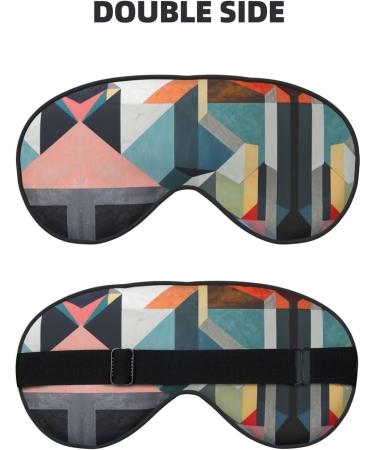 Buy Abstract Geometric Print Unisex Sleeping Eye Mask - Soft Comfortable & Light-Blocking | International Shipping Available - Buy Online on GoSupps.com
