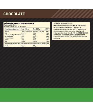 Optimum Nutrition Serious Mass 2025 Weight Gainer Poudre saveur chocolat 2 66 kg 8 portions - Buy Online on GoSupps.com