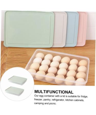 2pcs Box Egg Storage Box Eggs Food Containers Kitchen Egg Tray Refrigerator Kitchen re-usable - Buy Online on GoSupps.com
