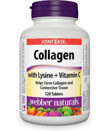 Webber Naturals Glucosamine Chondroitin Double Strength 144 Capsules Helps Relieve Joint Pain Associated with Osteoarthritis & Collagen with Lysine and Vitamin C 120 Tablets Helps Support Joints Glucosamine Chondroitin + Collagen - Buy Online on GoSupps.com