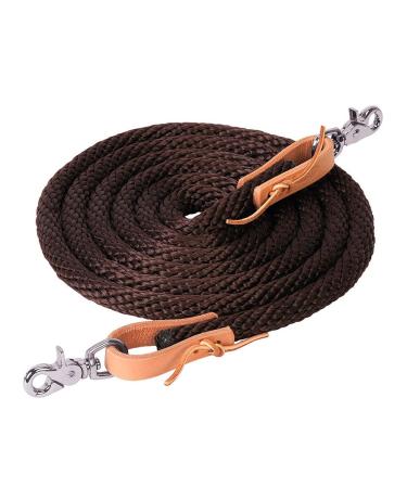 Weaver Leather 5/8X10' Poly Roper REIN, Brown