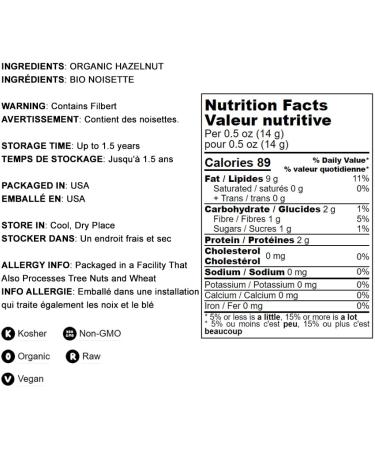 Organic Hazelnut Flour 2.5 lbs - Non-GMO Filbert Nut Powder | Finely Ground, Pure, Raw, Vegan, Kosher | Keto, Paleo Friendly Nutty Meal - Bulk Source of Protein and Fiber - Buy Online on GoSupps.com