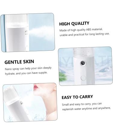 Baluue 1pc Hydrating Instrument Mist Sprayer Mini Mister Electric Face Facial Mister White Abs - Buy Online on GoSupps.com