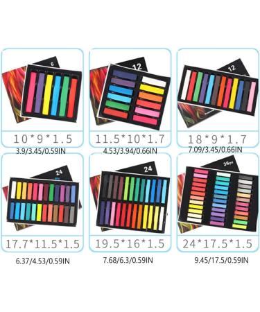 Dajidafu Temporary Hair Dyeing Chalk Hair-styling Dye Stick Cosplay Performance Hairdressing Beauty Professional Hairdresser 12 Colors Short - Buy Online on GoSupps.com