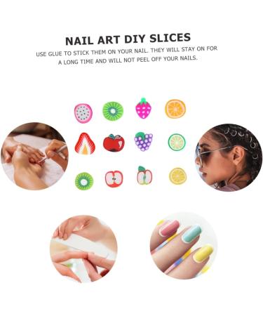 FRCOLOR 4800 Pieces 12 Fruit Discs Nail Art Accessories Resin Pendants Flowers Nail Decals Nail Manicure Fruit Discs Nail Resin Ornaments Nails Flower Decoration Decorations - Buy Online on GoSupps.com