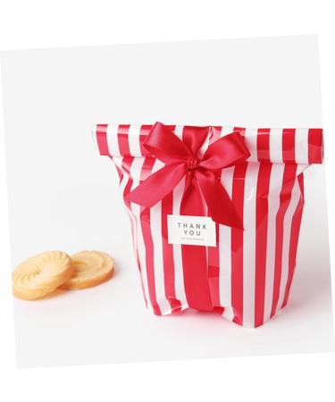 ORFOFE 150pcs Candy Bags Cellophane Treat Bags Storage Bag Christmas Candy Bag Bag Stripe Biscuit Bag - Buy Online on GoSupps.com