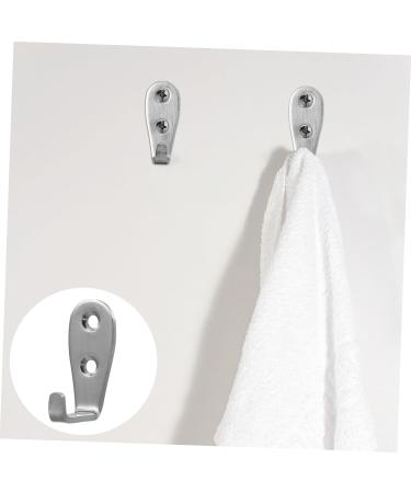 Alipis 10 Pcs Hook up Heavy Duty Hook Heavy Duty Clothes Rack Hand Towel Hook Hats Hook Bulk Jacket 5X3CMx2pcs Silverx2pcs - Buy Online on GoSupps.com