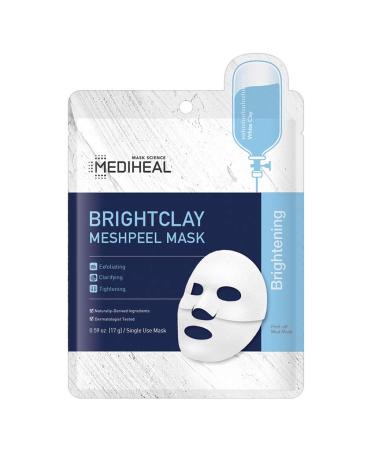 Mediheal Brightclay Meshpeel Mask - 5 Sheets (0.59 oz Each) for Radiant Skin - Buy Online on GoSupps.com