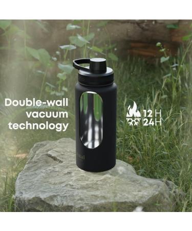 SmartShake Bohtal Insulated Sports Bottle Black - 960 ml. - Buy Online on GoSupps.com