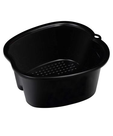 Foot Soak Basin Bath Spa Tub Large Size Plastic Foot Sink for Soaking Feet Foot Bucket Bowl for Home Foot spa Treatment/Relax/Dead Skin Remover/Pedicure Foot Care Gift Black