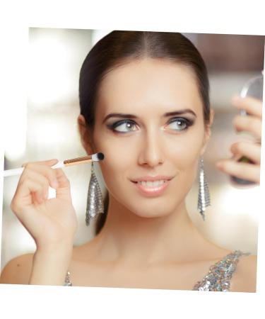 BIUDECO 10pcs Makeup Brush Concealer Brush Eye Makeup Kit Eye for Makeup Eye Makeup Tool White Wooden Handle - Buy Online on GoSupps.com