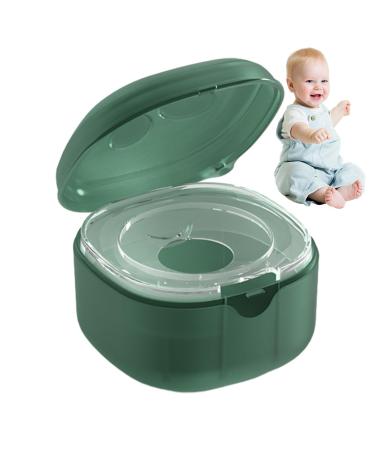Intoximt pacifier container pacifier bag |Universal portable stylish pacifier bag cover pacifier container storage for pacifier accessories green