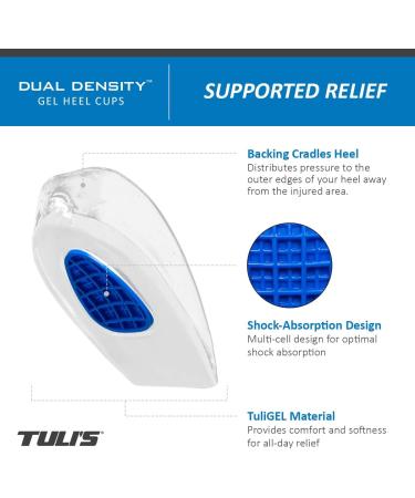 Buy Tuli's Polar Bears Dual Density Heel Cups - Extra Large for Heel Spurs Relief | International Shipping Available - Buy Online on GoSupps.com