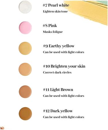 yztju Cream Concealer Palette Mixable Full Cover Concealer Multiple Concealer Professional Makeup Mixer Kit Light Makeup Formula Lightening Concealer - Buy Online on GoSupps.com