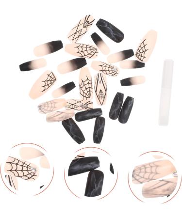 Healvian 1 Set Halloween Fake Nails DIY False Nail Tips Female Fake Nail Fake Nails French Nails for Women Coffin Fake Nails DIY Manicure Supply Nail Decor Halloween Nails Ghost Decor Abs - Buy Online on GoSupps.com