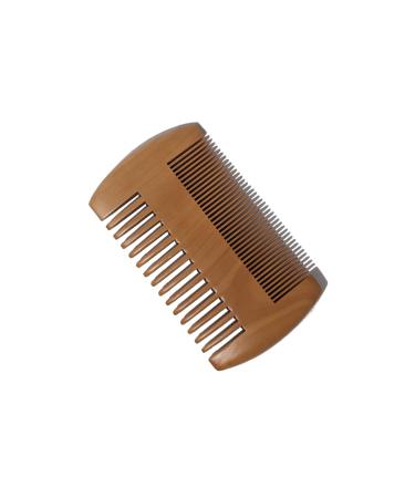 Quality Pearwood Beard Comb | Fine & Coarse Teeth | Anti Static