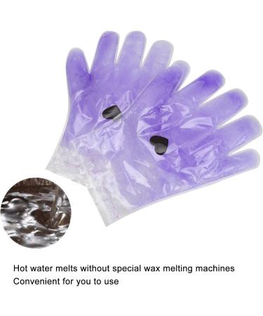 Paraffin Wax Gloves Softening Healing Treatment Mask for Skin Care Hand Feet Lavender (Hand wax set) - Buy Online on GoSupps.com