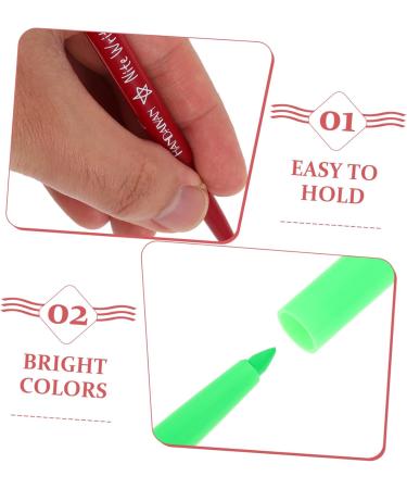 HAPINARY 5pcs Halloween Paint Pen Glow Eyeliner Pencil Eyeliner Fluorescence Make up Highlighter Plastic - Buy Online on GoSupps.com