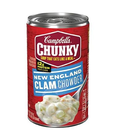 Campbell's Chunky New England Clam Chowder 18.8 oz (3 cans)