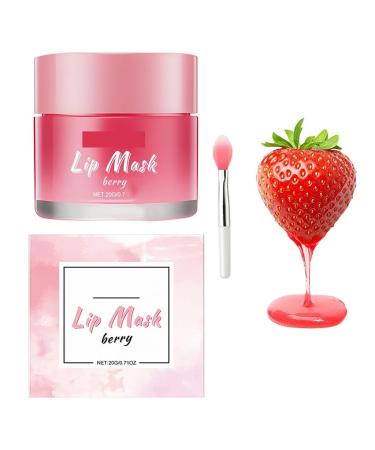Hydrating Overnight Lip Mask Soothes Dry Lips Locks In Moisture And Delivers Deep Overnight Nourishment(1pcs) 1 Count (Pack of 1)
