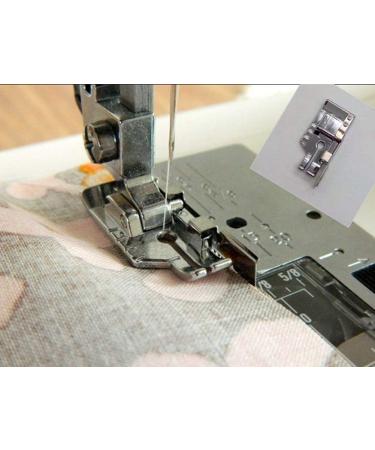 1/4'' Quilting Patchwork Sewing Machine Presser Foot w/ Edge Guide - Low Shank Snap-On for Singer, Brother, Janome & More - Buy Online on GoSupps.com