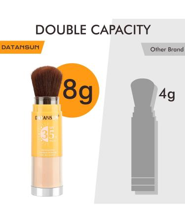 2 IN 1 Powder Sunscreen For Face SPF 35 Oil Control Lightweight Matte Finish Mineral Sunscreen Setting Powder For All Skin 03-Light - Buy Online on GoSupps.com