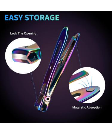 AuTong Professional Nail Clippers Set for Family Large Rainbow - Buy Online on GoSupps.com