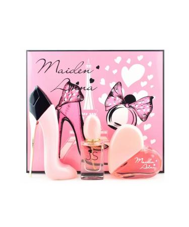 High Heels Shoes 3 Piece Minis Fragrance samples Set perfumes for Women Combinations of Rose Vanilla Jasmine Scents Choice with Natural Mild & Non Each One is 30ml