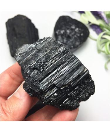 Crystal Decoration 1 Piece Natural Black Tourmaline Crystal Rough Specimen Crystal Rock Stone Gem Raw Home Decoration ERTEYIN - Buy Online on GoSupps.com
