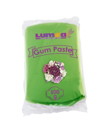 Deco magic24 professional flower paste 500g edible 11 colors perfect for flowers flowers frills fine decorations sugar paste Tortendeko Fondant (green)