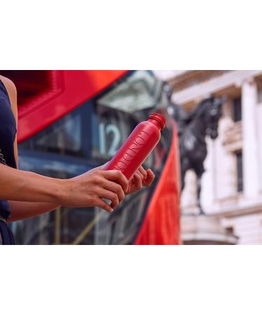 London Red Plant-based Eco Friendly Water Bottle with English Spring Water - 500ml - Buy Online on GoSupps.com