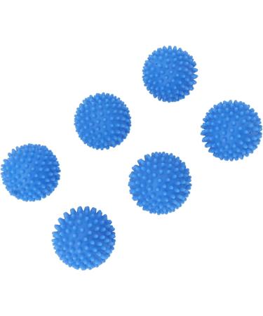 Eco Laundry Dryer Silicone Balls Silicone Laundry Dryer Reusable Balls Practical Reduce Drying Time Eliminate Wrinkles Reusable for Apartment (Blue 6 PCS) - Buy Online on GoSupps.com