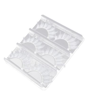 Ipetboom 3 Pairs White Eyelashes Imitation 3d Comics Slim