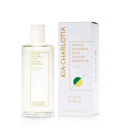 Kia-Charlotta I Natural vegan nail polish remover I 100ML I Without acetone or alcohol I With ecological solvent I Removes all nail polishes I Made in Germany