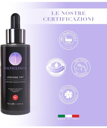  CALVICLINICA Anti-hair loss lotion woman man PRT LOTION Strengthening regrowth activatorTrichological professional prevention of alopecia baldness remedy support the scalp Useful 2 Months - Buy Online on GoSupps.com