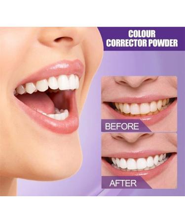 Purple Teeth Whitening Powder Tooth Stain Removal Oral Powder for Teeth Whitening Teeth Whitening Booster 3pcs - Buy Online on GoSupps.com