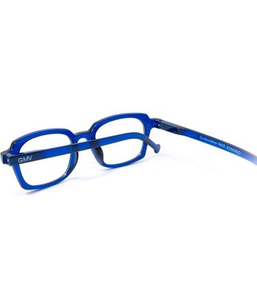 Gian Marco Venturi Unisex Sondrio Reading Glasses - Stylish Blue Frames Size M - International Shipping Available - Buy Online on GoSupps.com