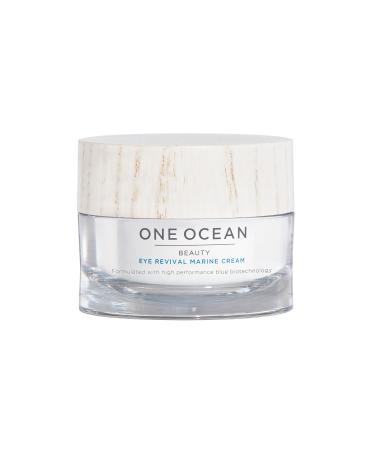 One Ocean Beauty Eye Revival Marine Cream - Lightweight Natural and Cruelty-Free - Skincare Eye Cream - Eye Cream for Dark Circles - Reduces Puffiness - Suitable for Daily Use - 0.5 oz