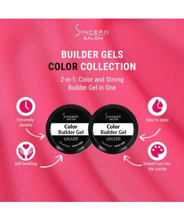 SINCERO SALON Builder Gel Color - Light Ivory - Builder Gel For Nails - 2in1 for Nail Extension and Shaping - Long Lasting Nail Builder Gel - UV Builder Gel Nail Strengthener for Weak Nails - 15ml - Buy Online on GoSupps.com