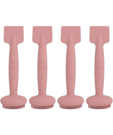 Dual Head Silicone Facial Mask Brush Comfortable Handle Fine & Flat Brush Head Easy to Wash for Deep Cleansing Applicator for Beauty Salon & Home Use - Buy Online on GoSupps.com