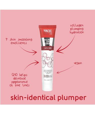 Face Facts Collagen & Q10 Day Cream | Collagen + Ubiquinone (Q10) |Soften + Smooth | Temporarily reduce the appearance of fine lines | 50ml - Buy Online on GoSupps.com