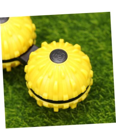 Solustrie Stress Relief Toy - 1 Pc Decompression Ball Massage Globe Pressure Discharge Toy Yellow 7.36x3.56cm - Perfect for Anxiety Relief & Relaxation - Buy Online on GoSupps.com