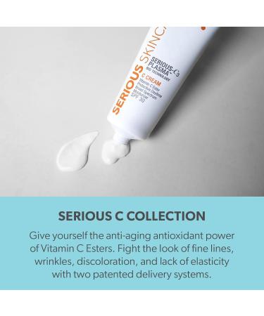 Serious Skincare Vitamin C Face Cream - Hydrating Anti-Aging Moisturizer for All Skin Types with SPF 30 - 2 Fl Oz - Buy Online on GoSupps.com