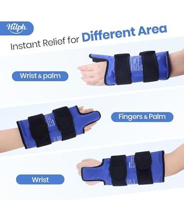 Hilph Large Cooling Bandage Wrist Cooling Cuff with Velcro Fastening, Cooling Gloves for Hands & Thumb Cooling Pad Gel for Carpal Tunnel Pain Arthritis, Carpal Tunnel, Tenosynovitis - Buy Online on GoSupps.com